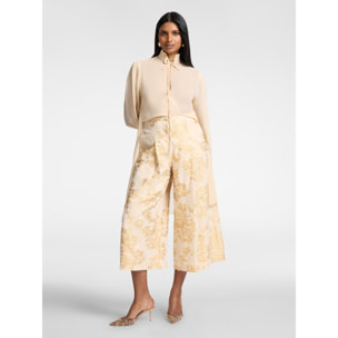 Elena Mirò - Camisa larga en georgette - Beige