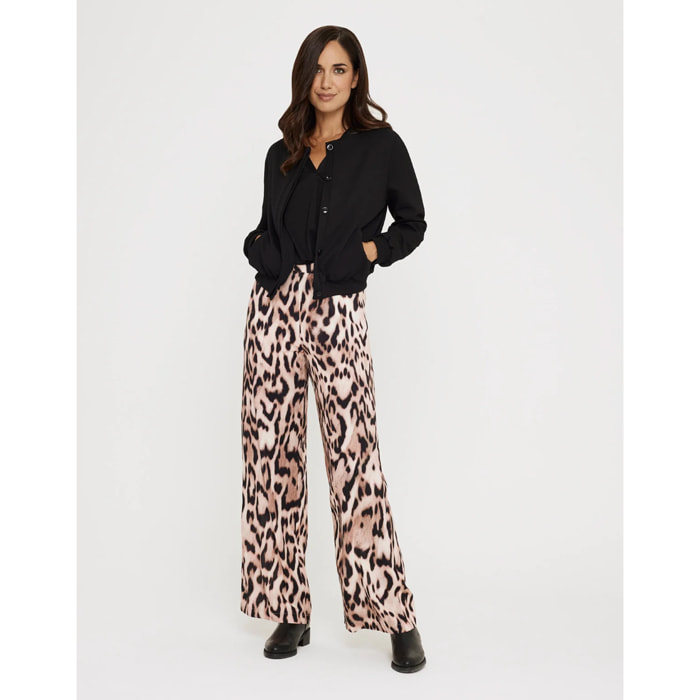 Pantalón Largo Estampado Animal Print - Lorsinala