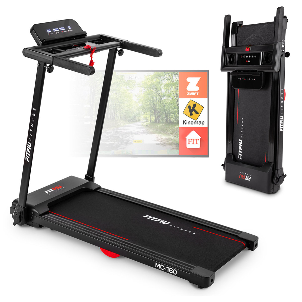 Cinta de correr plegable FITFIU 14km/h ultracompacta 1500W