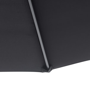 Parasol de Jardín Grande Φ300x260cm Negro