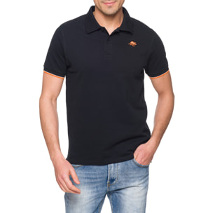 Polo Hot Buttered Lizard con righine nero