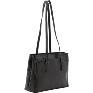 Borsa a spalla da donna - Modello Iduna Lux - Vera pelle - 35.0 x 26.0 x 12.0 cm