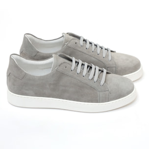 Sneakers stringate in camoscio