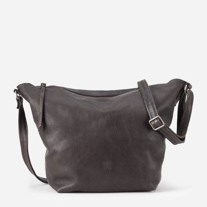 Bandolera BIBA Utah Cream Out de piel