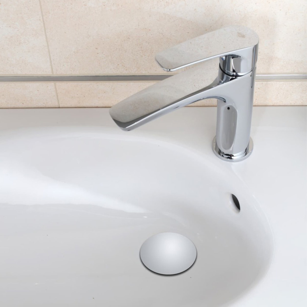 Project mitigeur monocommande 1/2" Lavabo, Chrome (SATBSPRO271)