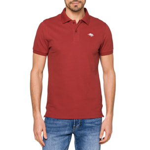 Polo Hot Buttered Stoney tinta unita rosso