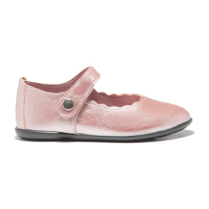 Ballerine da bambina con cinturino e dettaglio ondulato