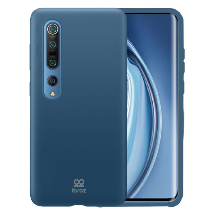 Coque IBROZ Xiaomi Mi 10 Pro Liquid Silicone bleu