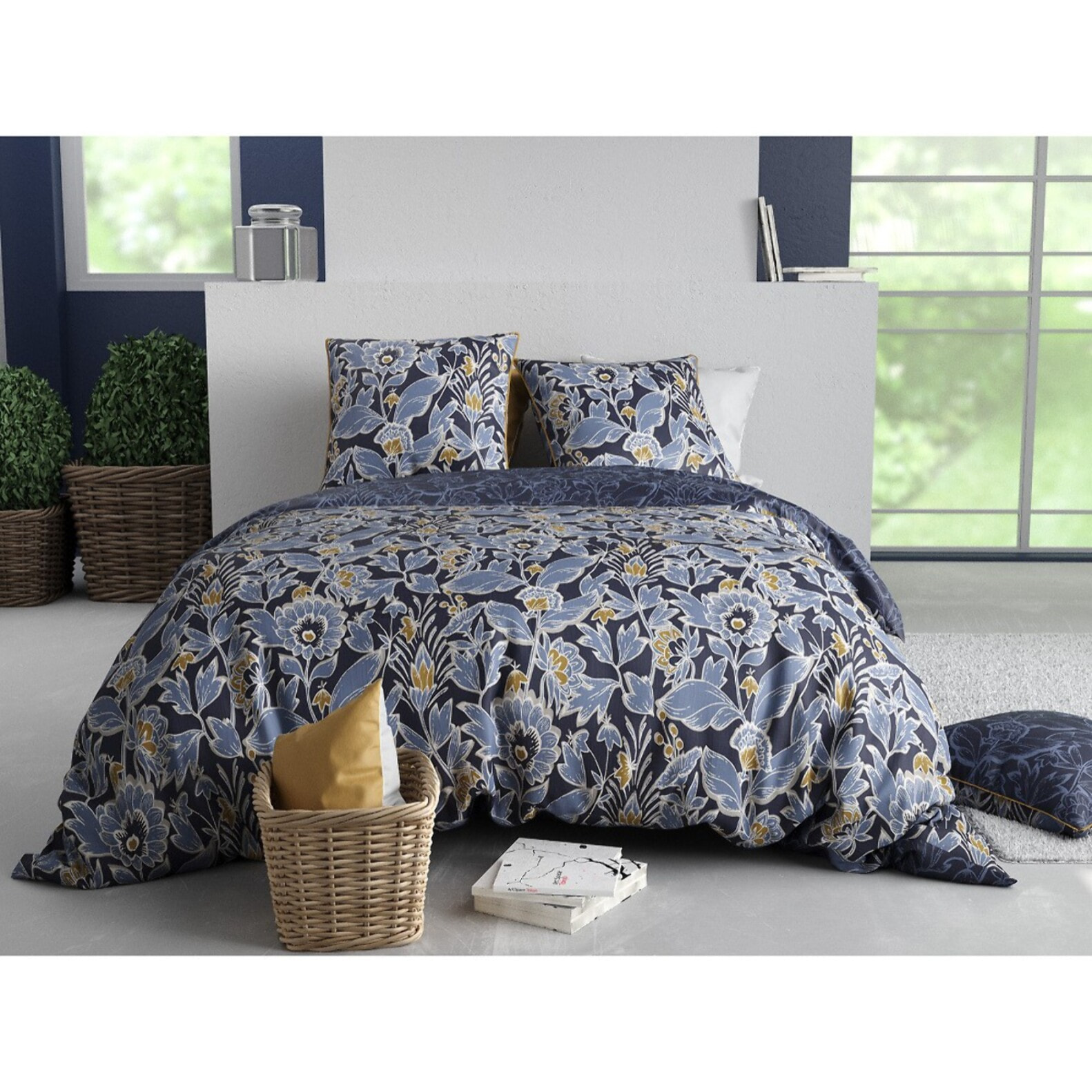 Parure Housse De Couette 3pcs 100% Coton 57 Fils PENELOPE