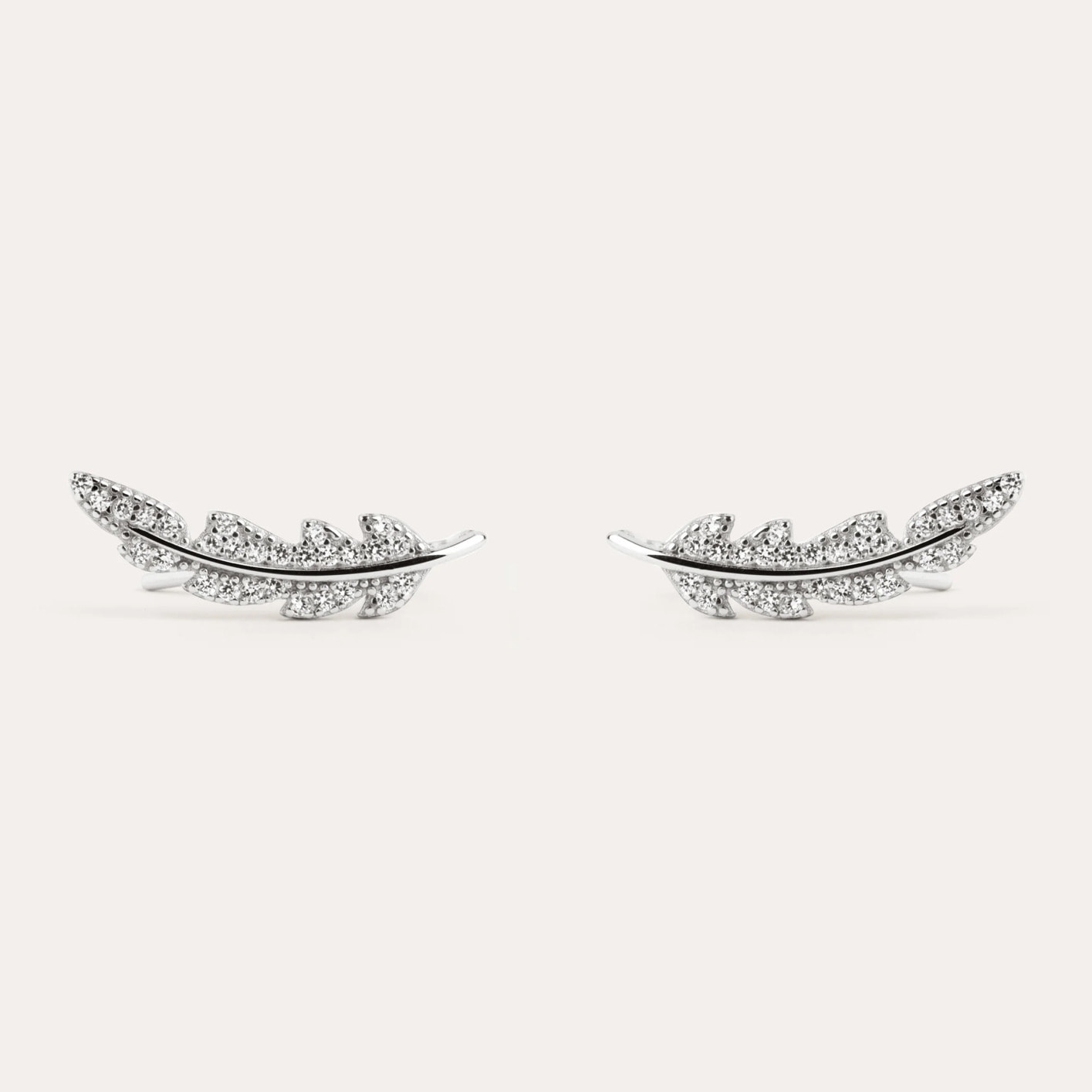 Pendientes Feather Sparks Plata