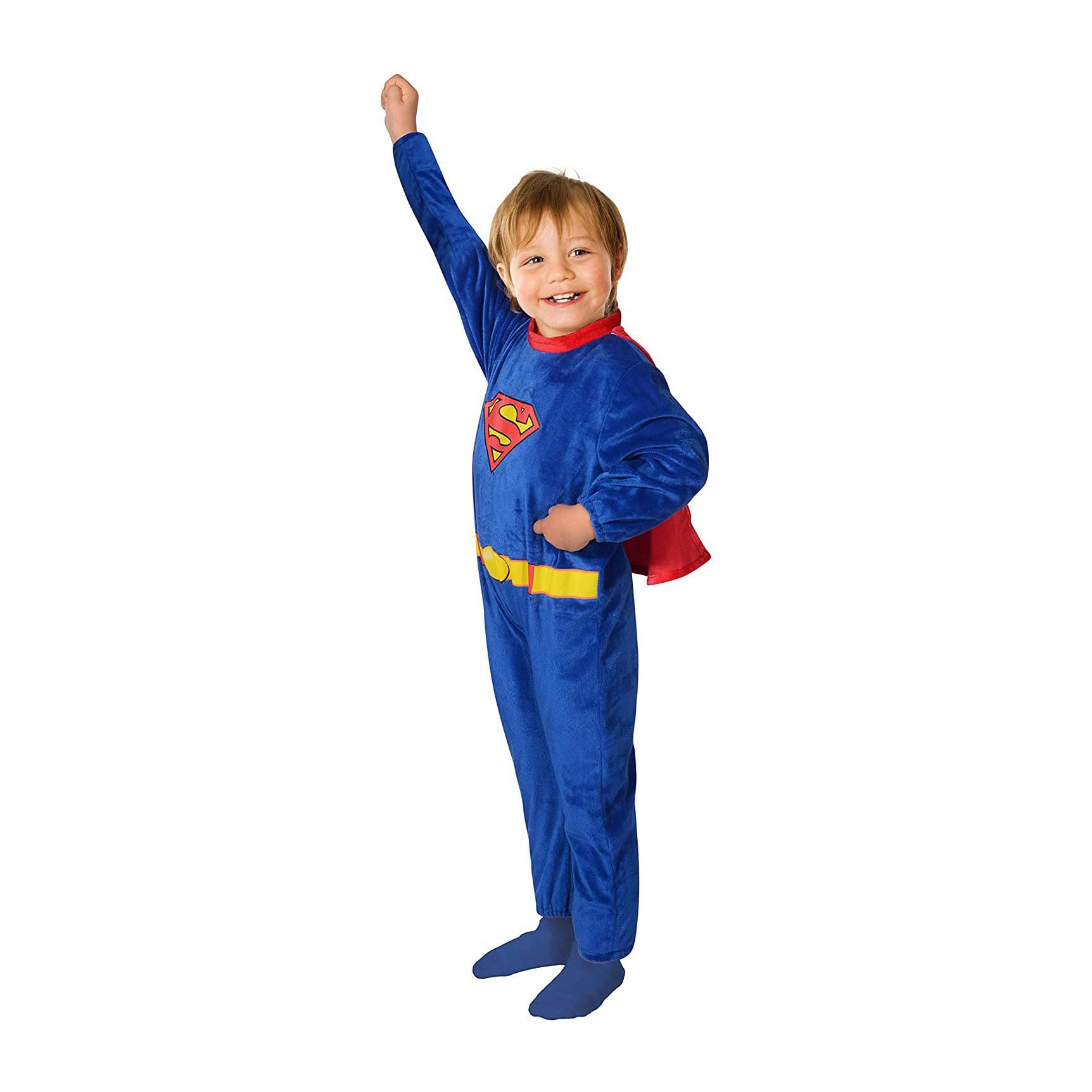 Costume Completo Tuta Superman Prodotto Originale Dc Comics Bambino