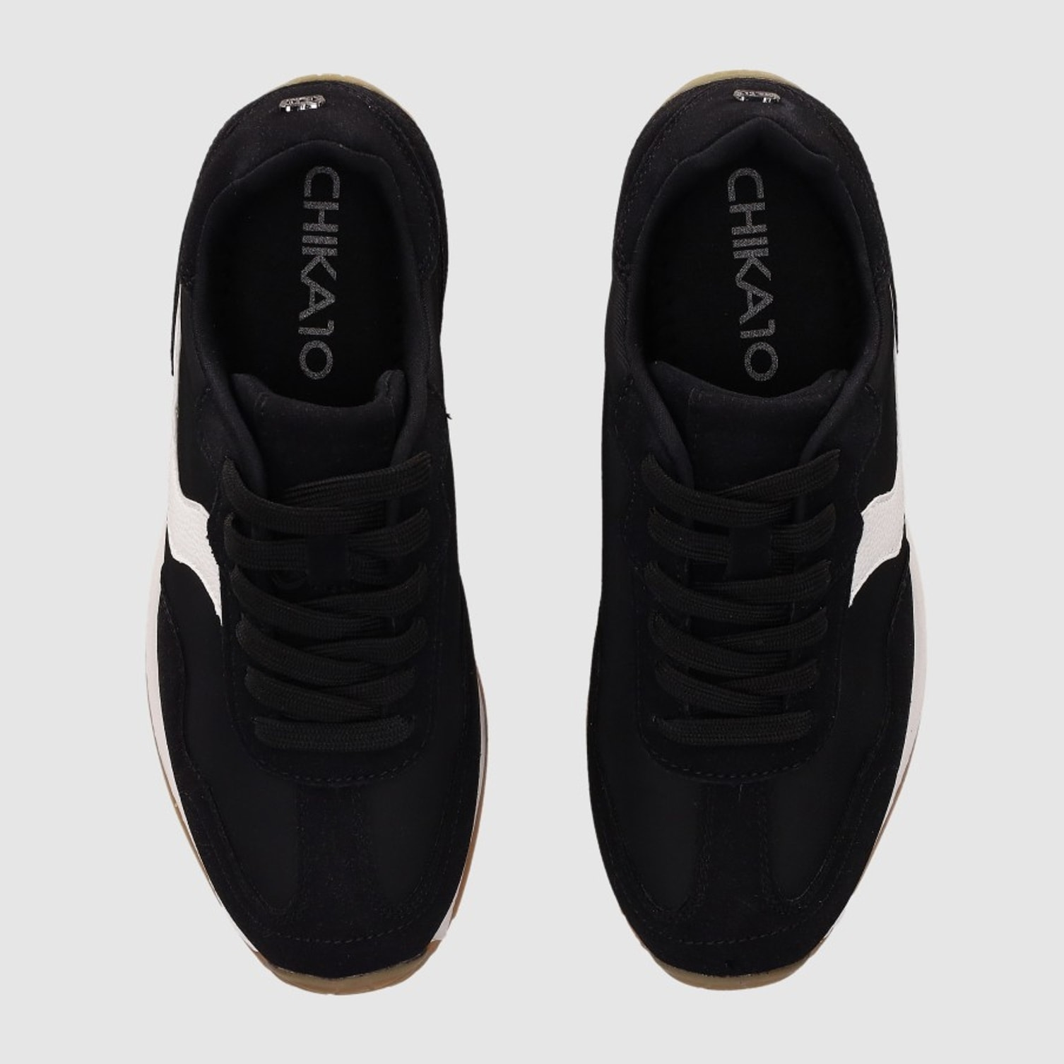 Deportivos de Tejido - Negro - Tacón: Bajo