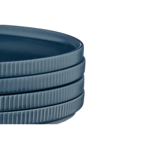 Assiette SCANDI Ø21,5cm - 4 pièces - Marine