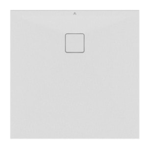 Receveur de douche antidérapant Ultra Flat Evo recoupable avec bonde longueur 80 x 80