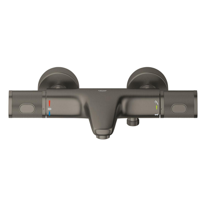 Mitigeur thermostatique Bain Douche 1/2 - Hard Graphite brossé