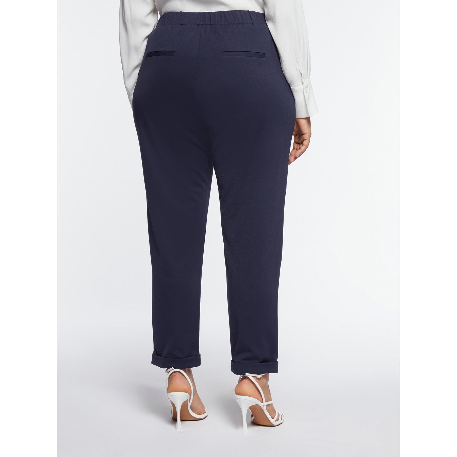 Fiorella Rubino - Pantalones de viscosa ECOVERO™ - Azul