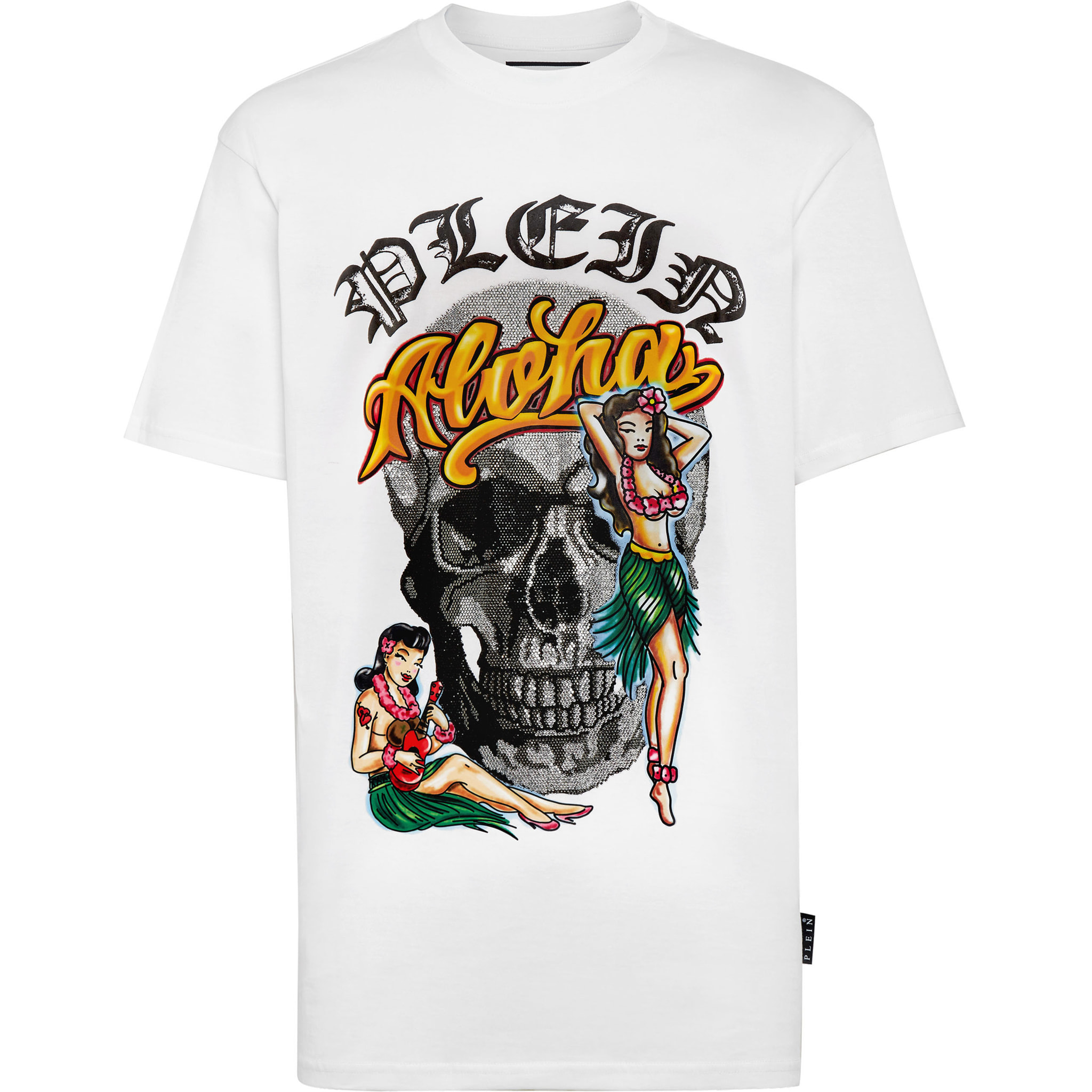 PHILIPP PLEIN Camiseta de cuello redondo y manga corta HAWAII