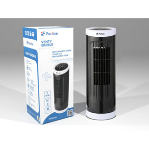 Ventilador de torre de sobremesa compacto VENTY EREBUS PURLINE