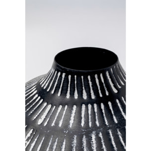 Vase Madalin noir et blanc 24cm Kare Design