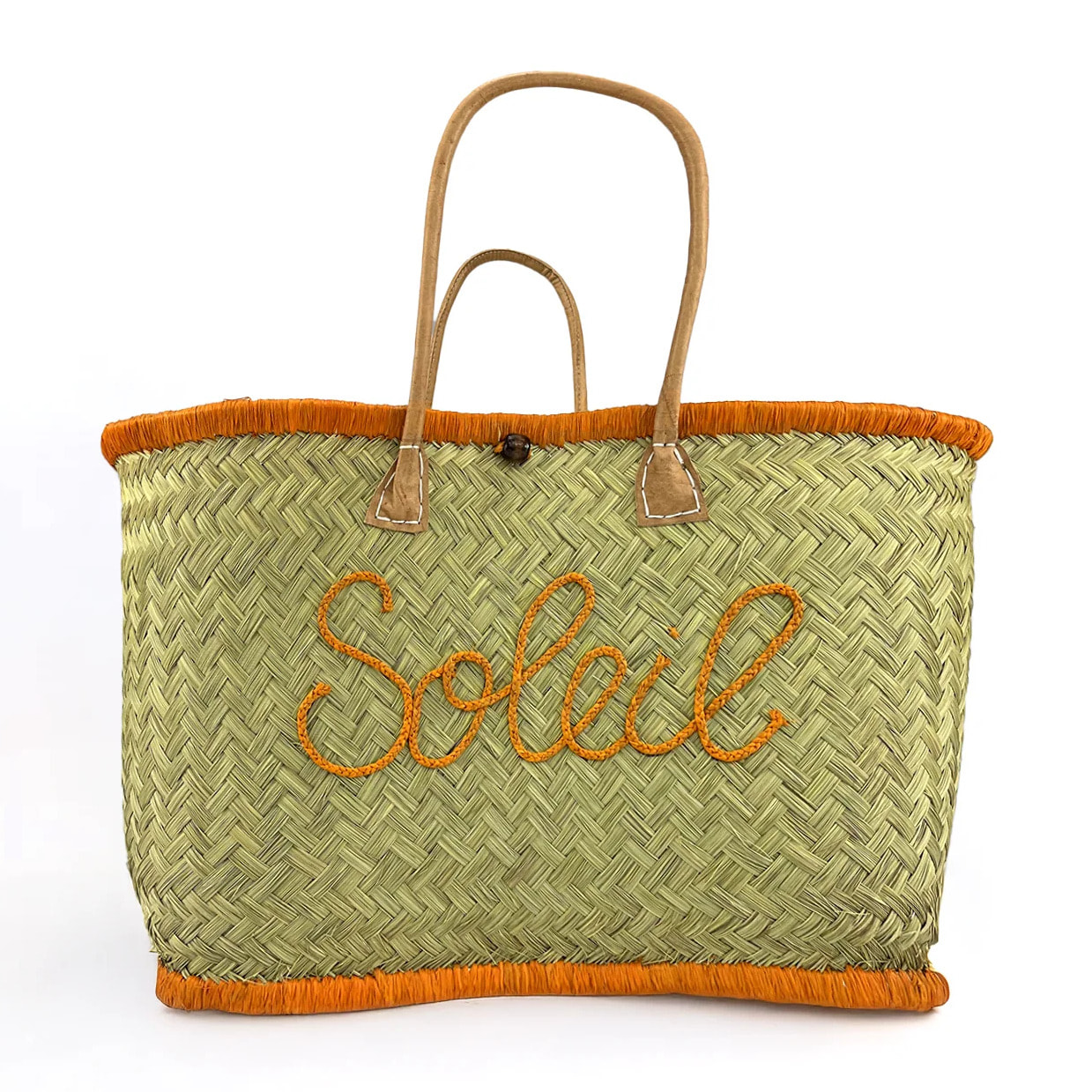 Panier artisanal de Madagascar - Soleil GM Safran