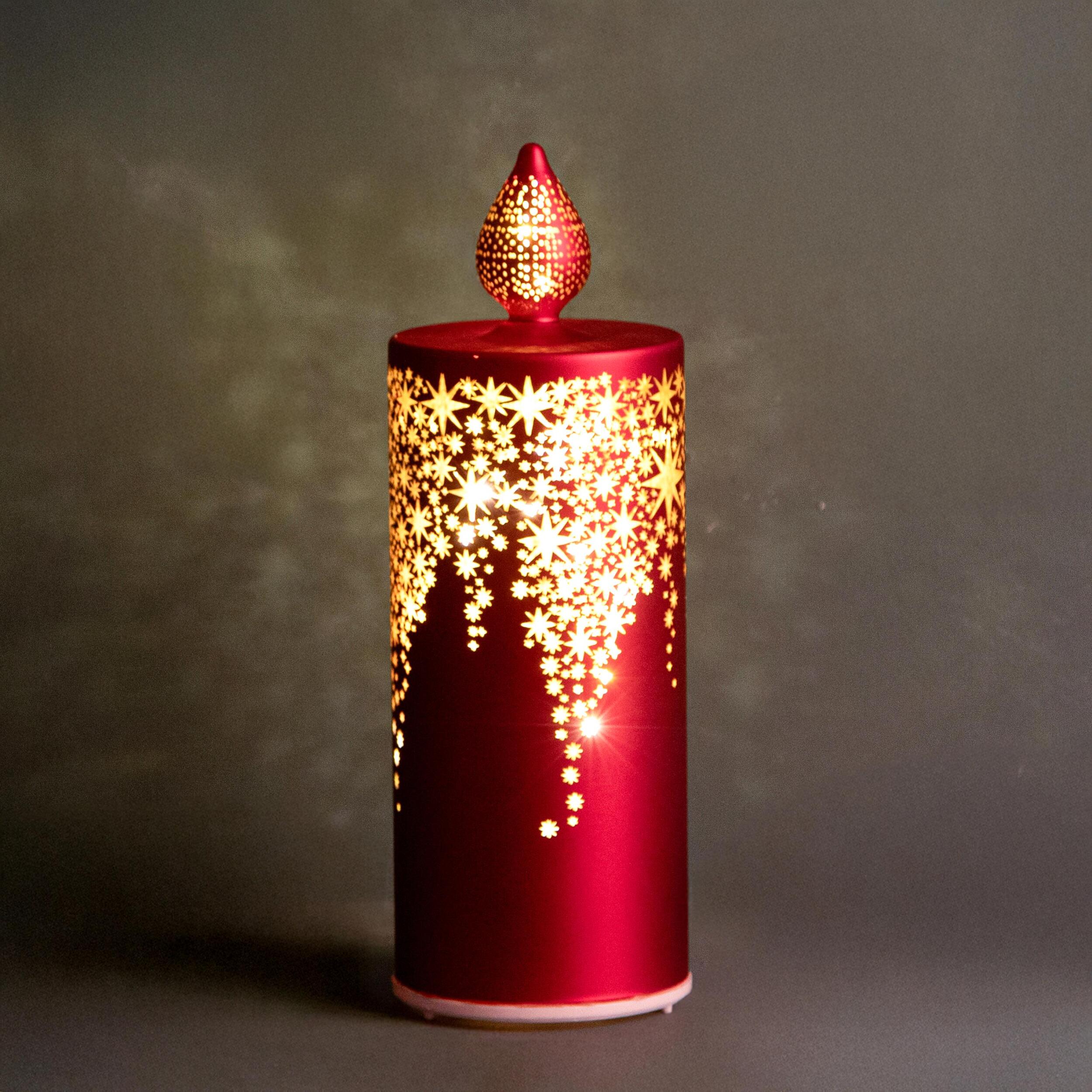 Candela rotante con led - Pezzi 3 - ROSSO - Bianchi Dino SpA