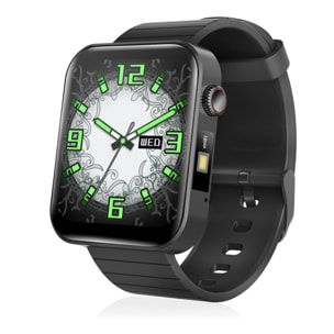 Smartwatch T68+ con termómetro, linterna, modo multideporte, monitor cardiaco y tensión.