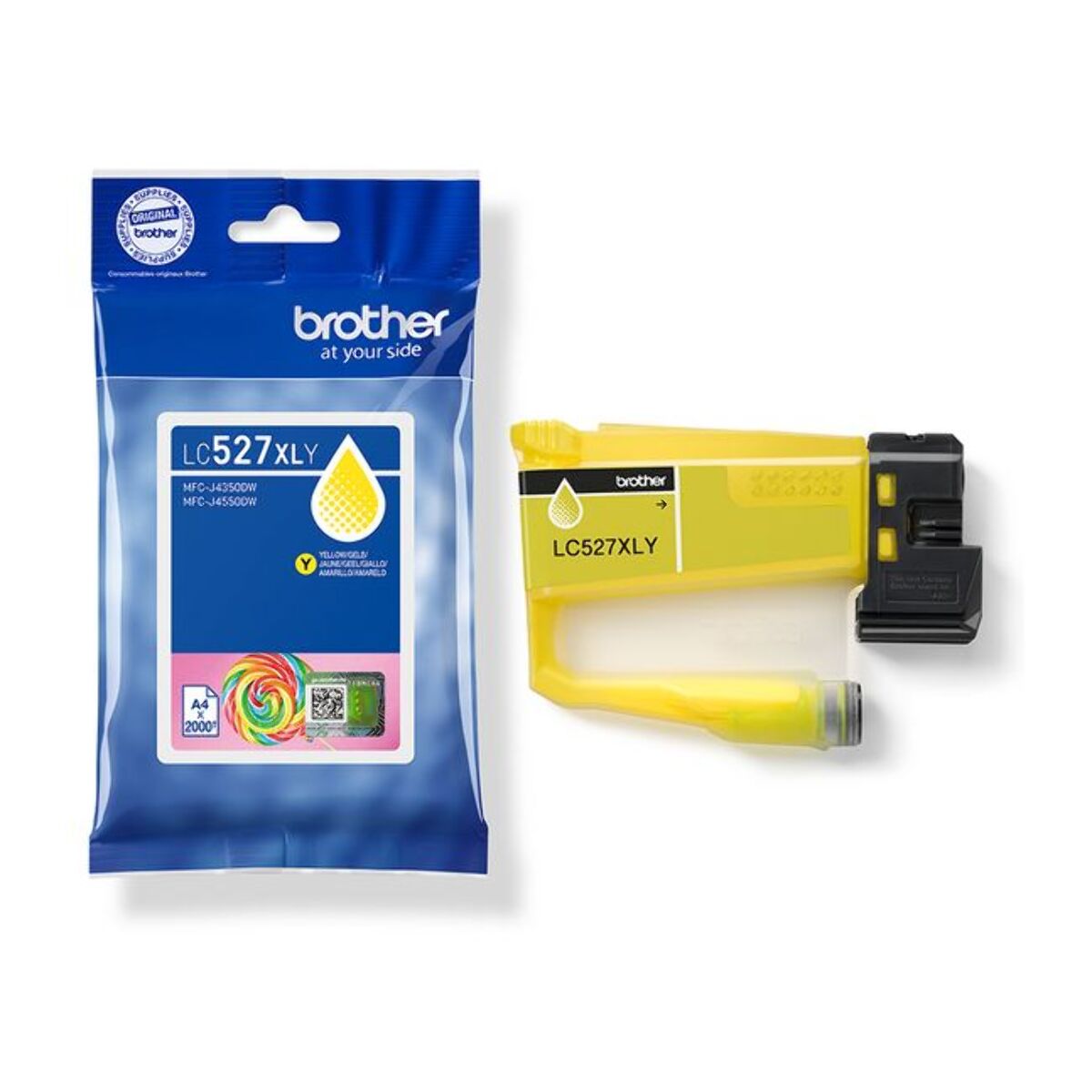 Cartouche d'encre BROTHER Originale LC527 XL Jaune (Yellow) Haute Capacité - LC527XLY