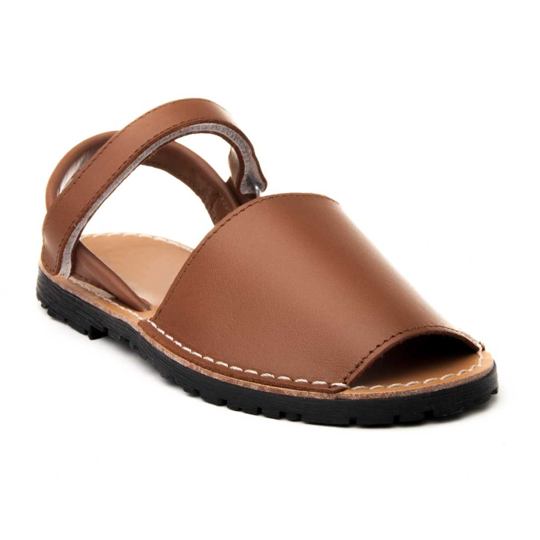 Sandalias de Cuero - Marron