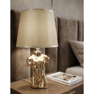 LAMPADA DA COMODINO GLAM MAN CM 25X42,5