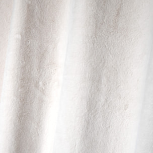 Rideau tamisant en imitation fourrure - Beige