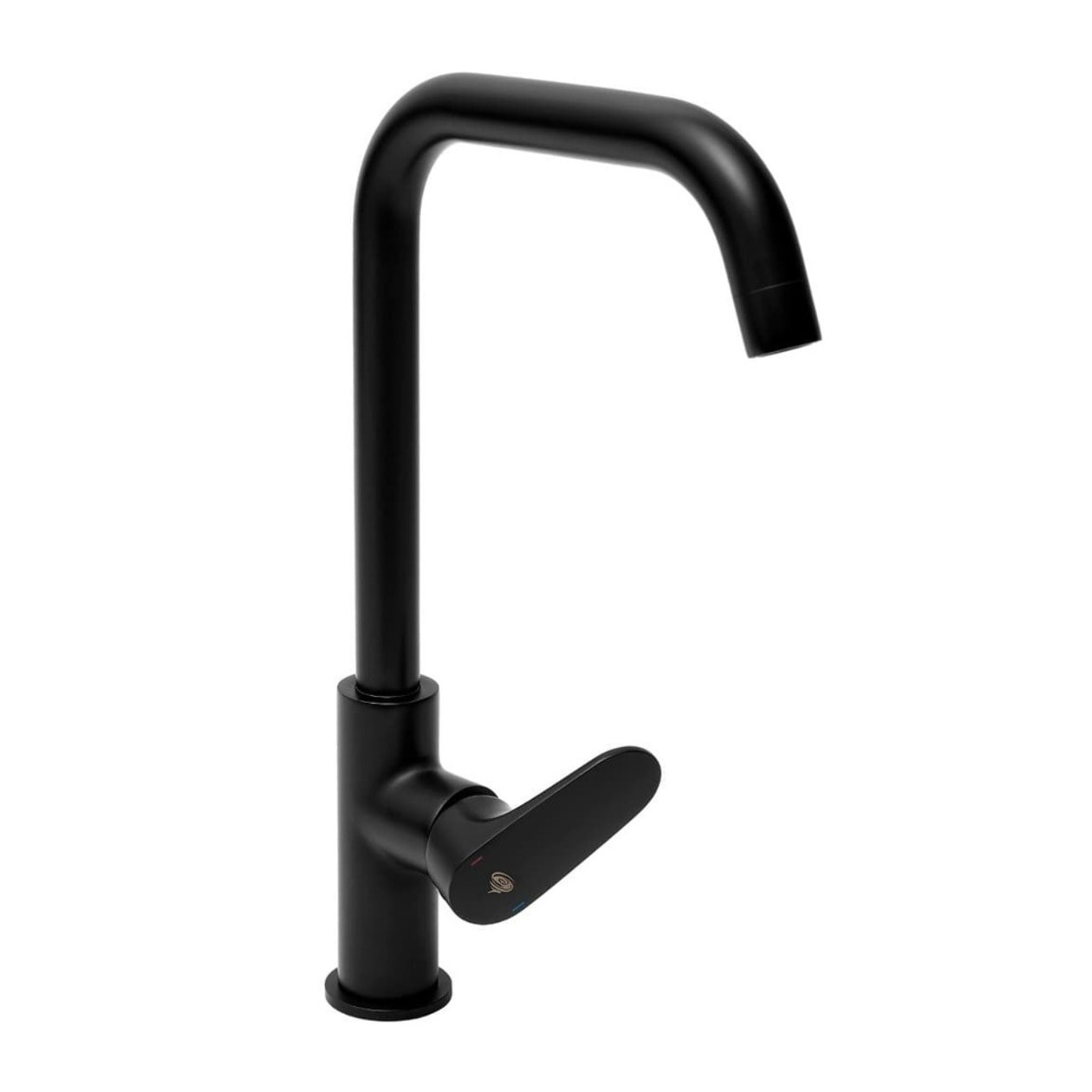 Mitigeur d'évier Swiss Aqua Technologies Dark avec bras pivotant noir SATBSDA280LC