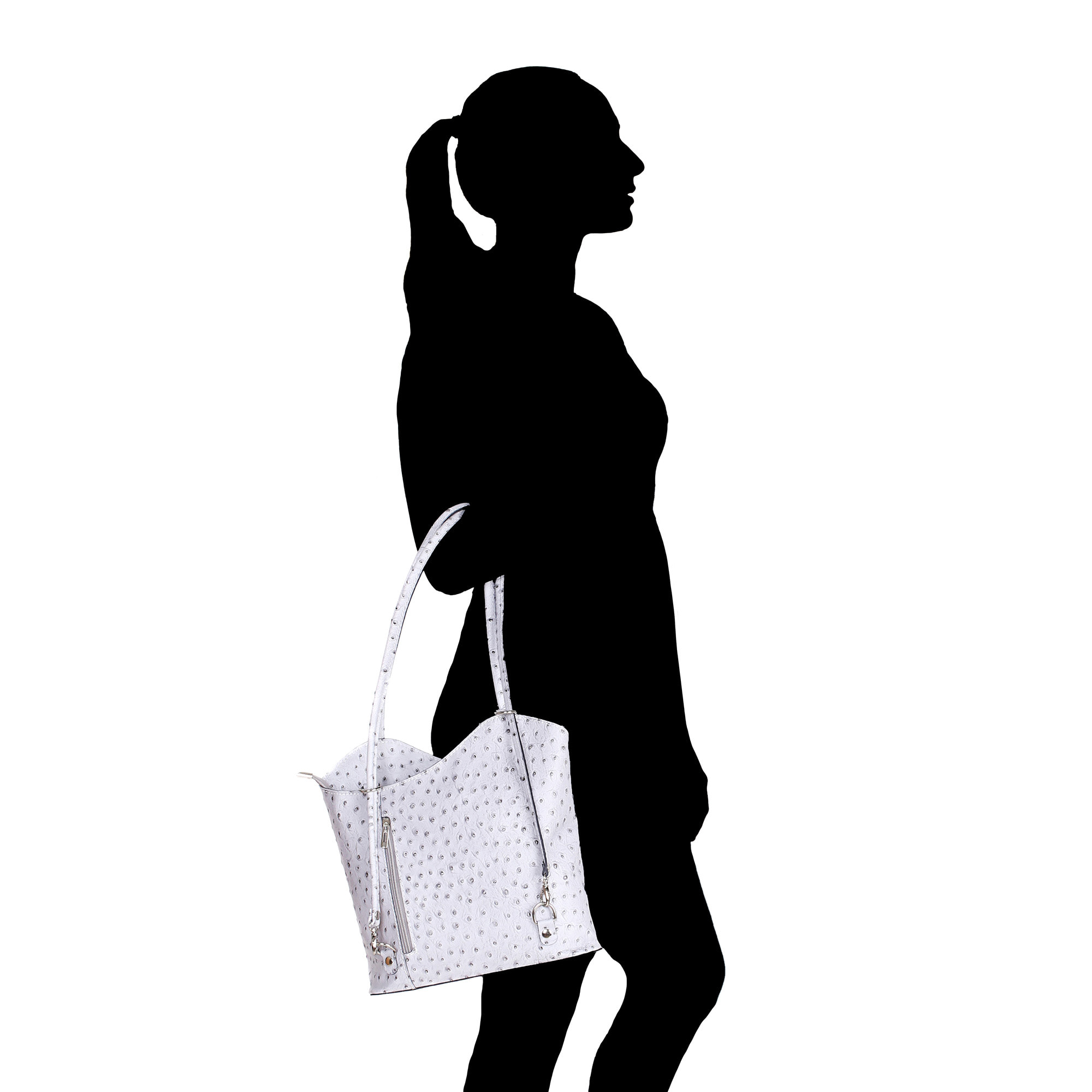 Chicca Borse Borsa a Spalla Grigio