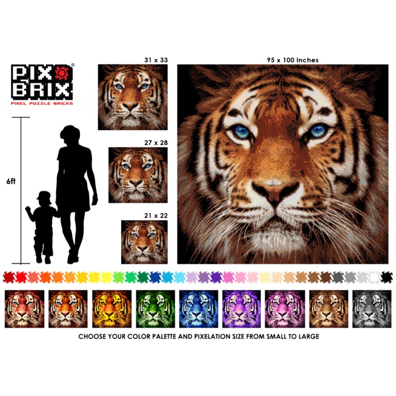 PIX BRIX PIXEL ART SET 3.000 PIEZASCOLORES SURTIDOS GAMA MEDIA
