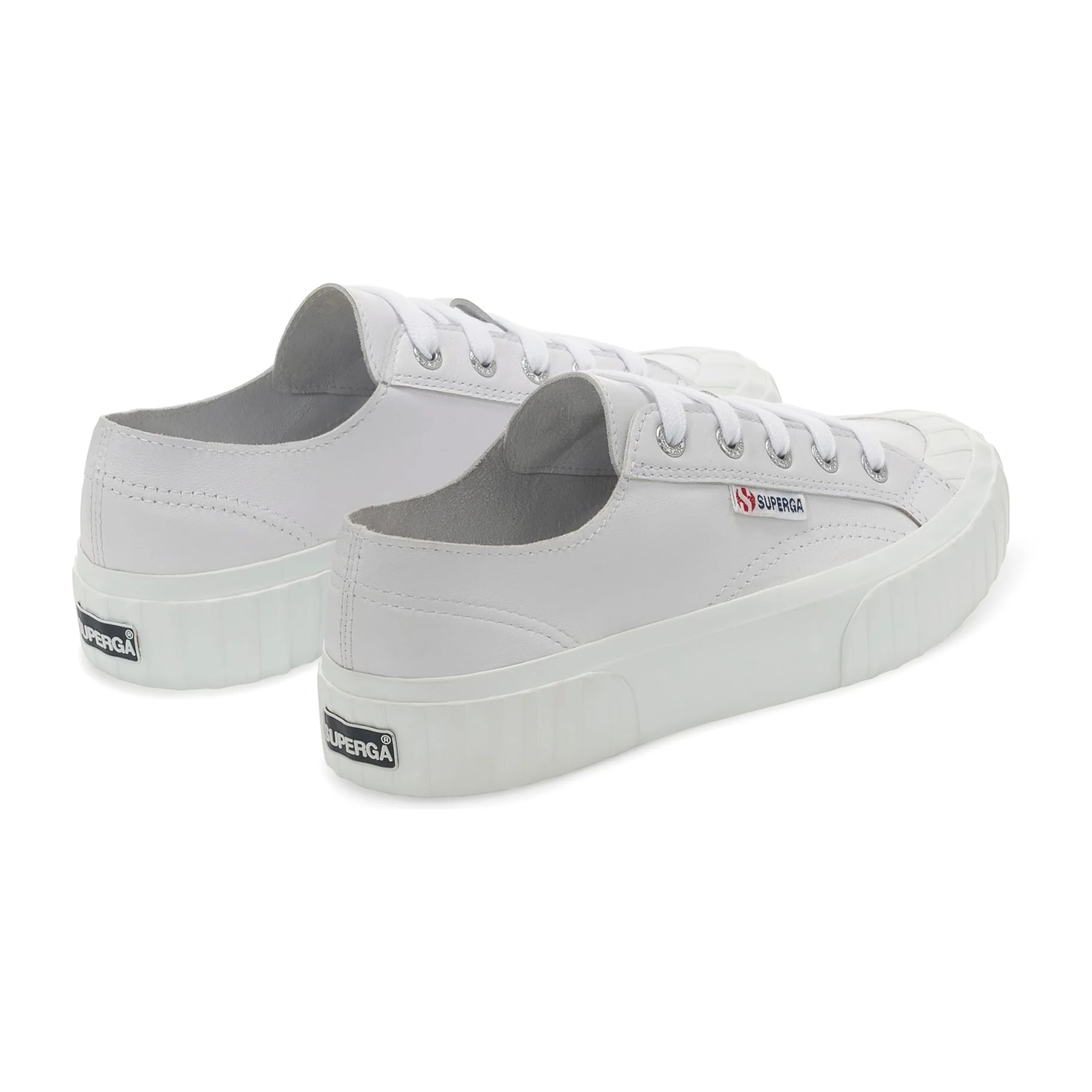 Sneakers Superga Uomo Donna Bianco 2630 STRIPE UNLINED NAPPA