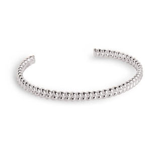 Bracelet Cord plaquée Rhodium