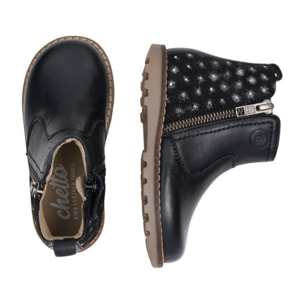 Botin de piel natural