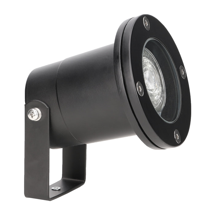 FORLIGHT Post proyector para bombilla GU10 en color negro