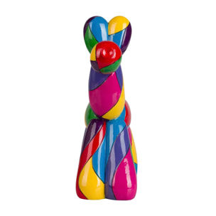 Figura Perro Globo Resina Pop Art 28x10x28 Cm