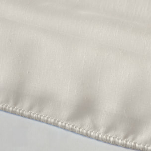 Rideau voilage poly-lin bas plombé - Naturel