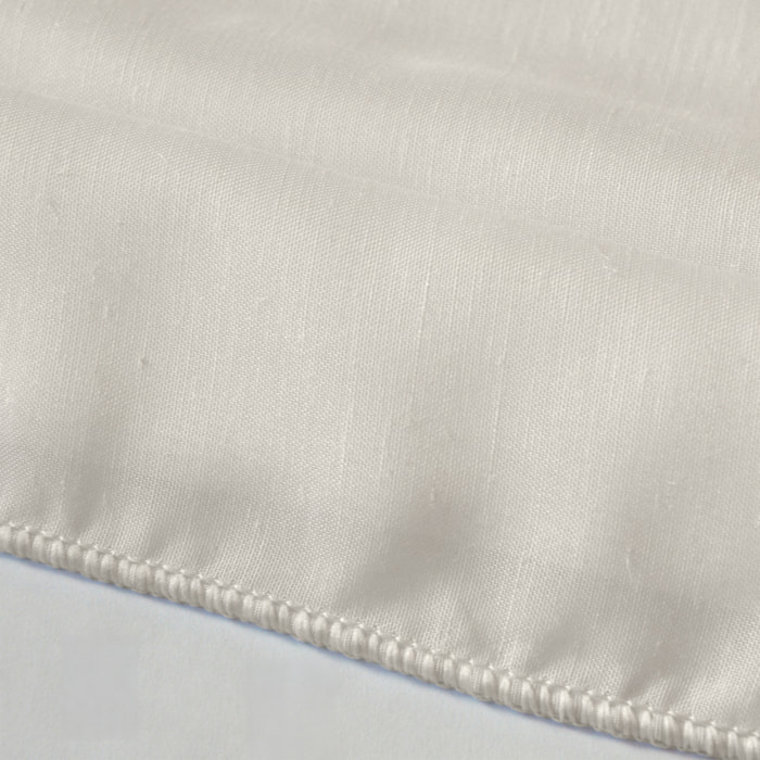 Rideau voilage poly-lin bas plombé - Naturel