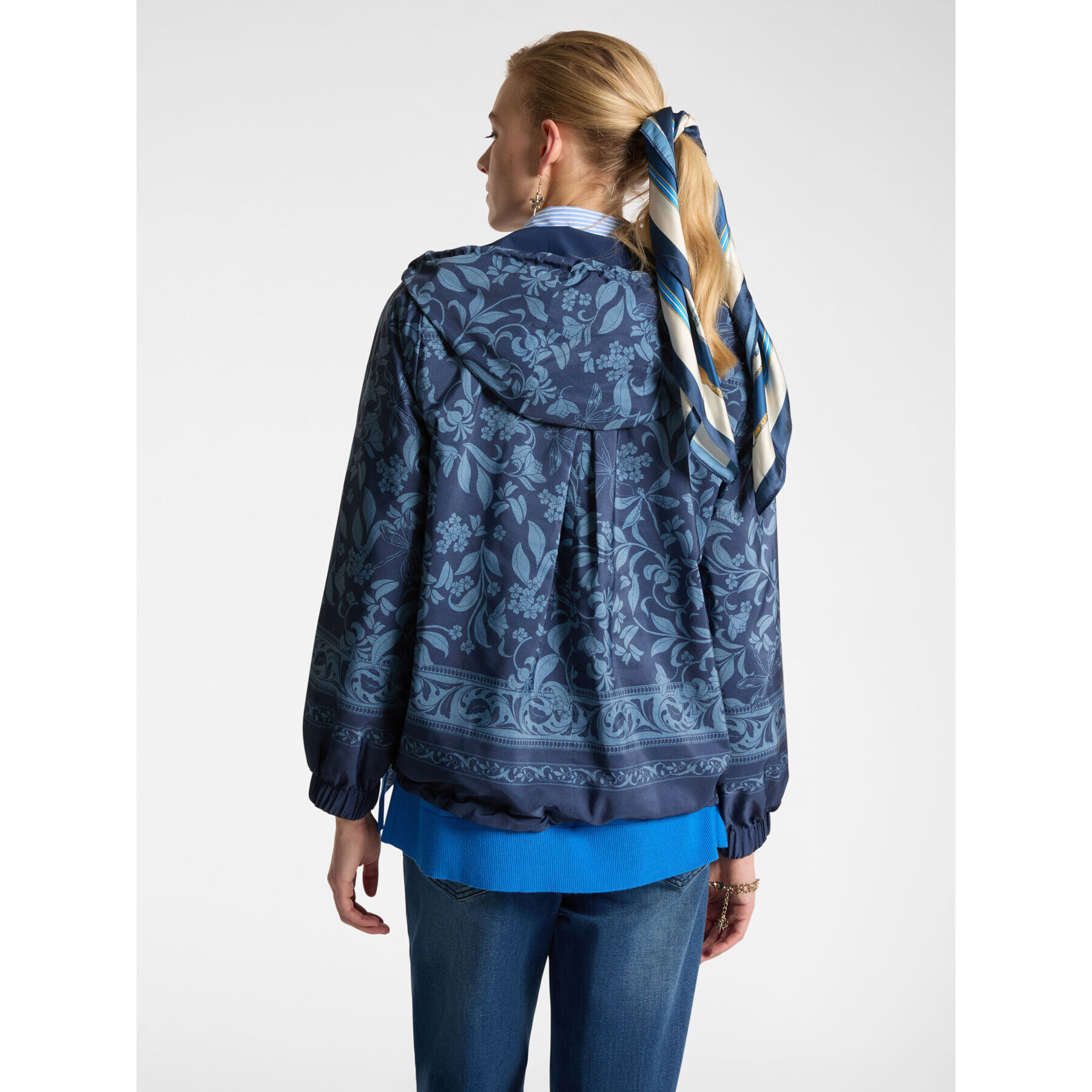 Elena Mirò - Wind jacket reversibile - Blu