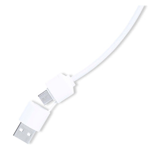 Porta USB in bambù naturale 1 porta di tipo C 2 porte USB 2.0