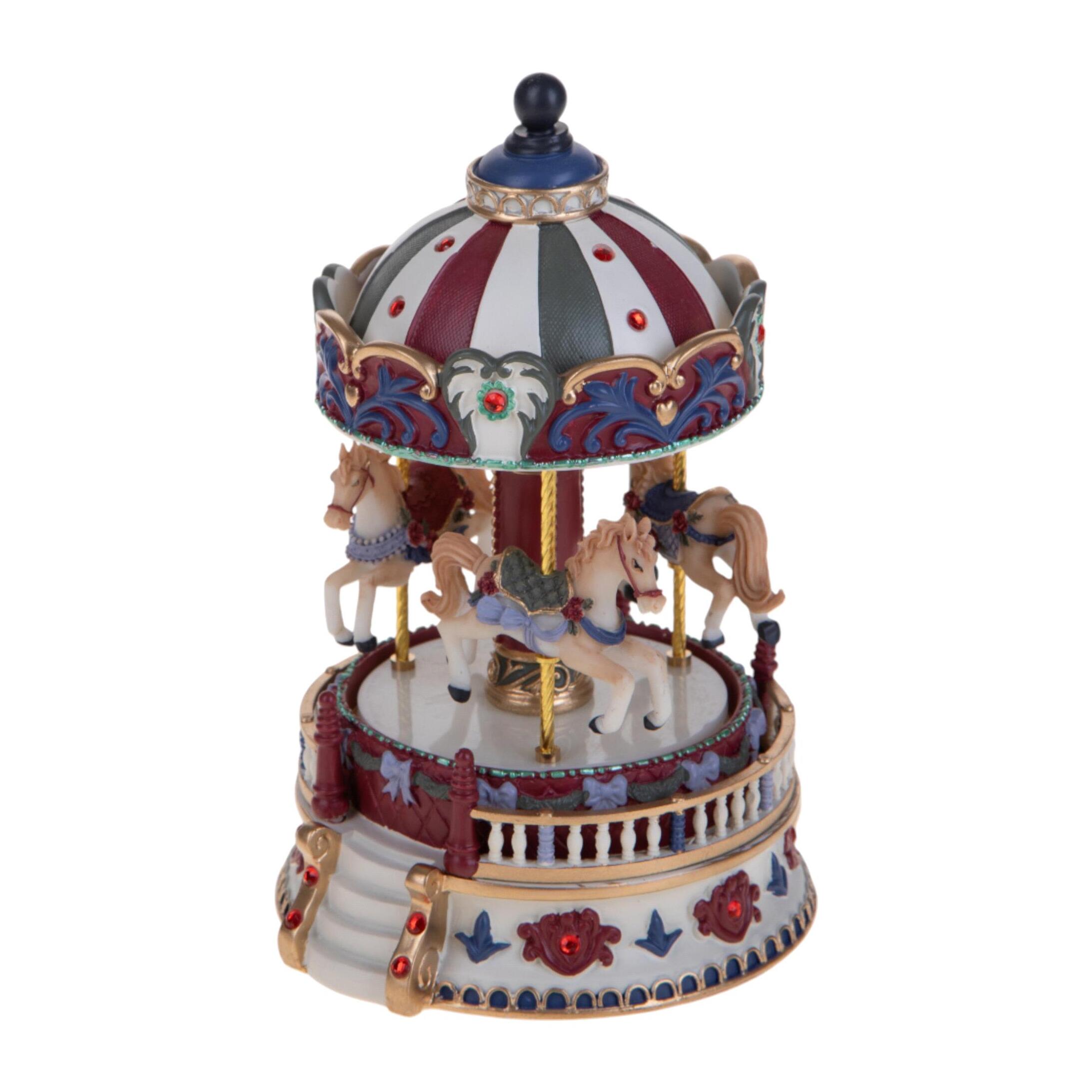 Carosello h19 cm con cavallini carillon - Pezzi 1 - ALTRO - Bianchi Dino SpA