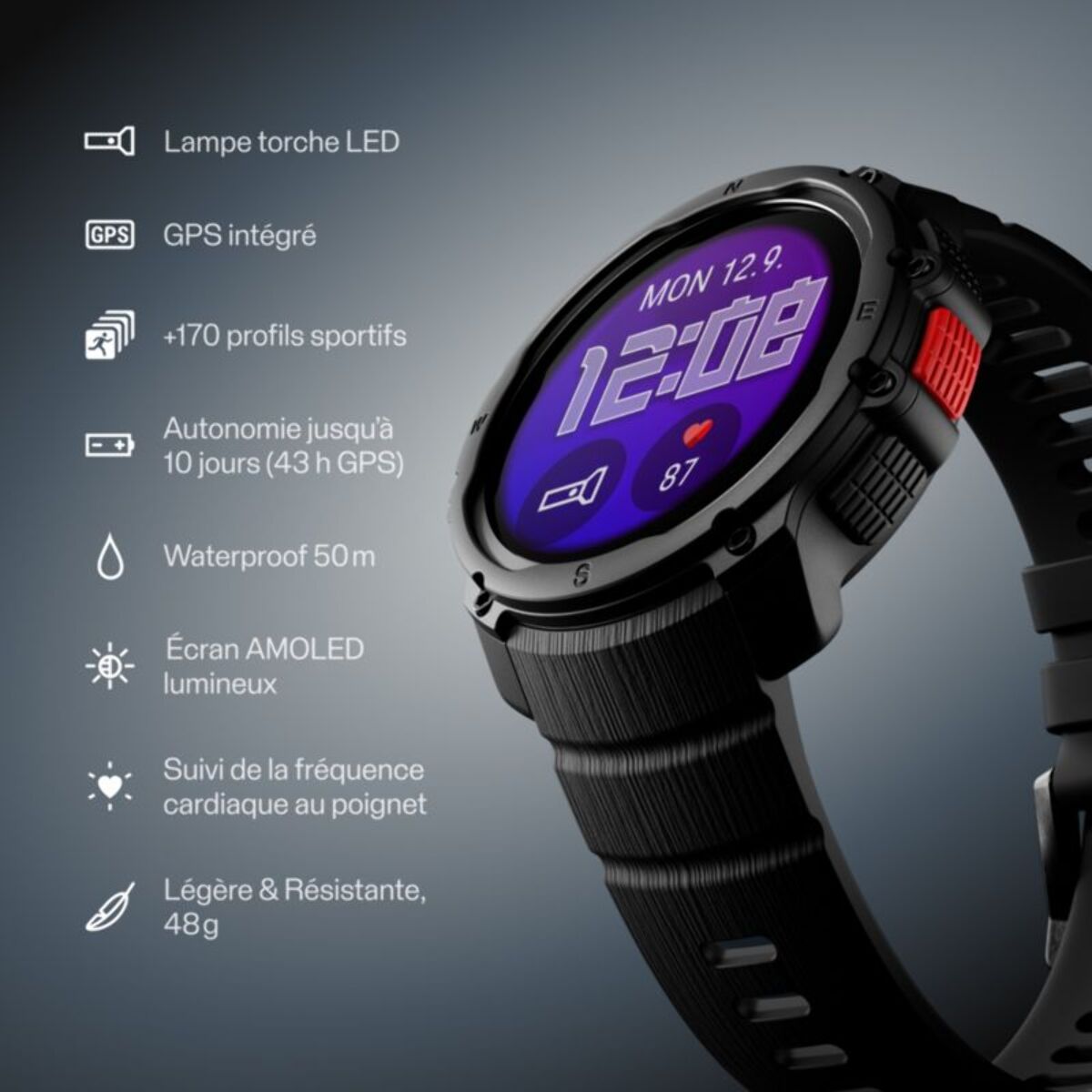 Montre connectée POLAR Street X2 Noire