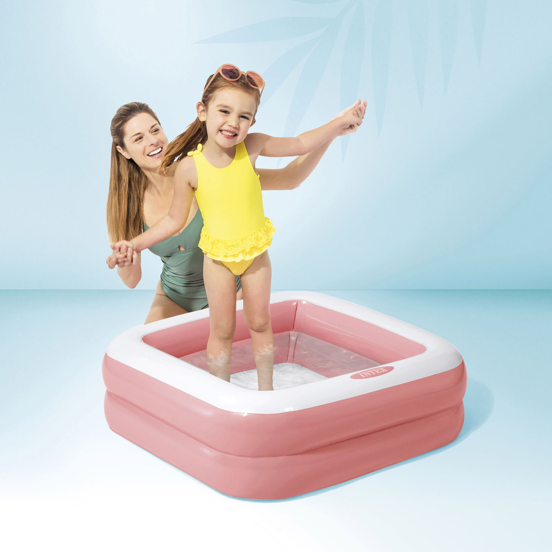 Intex Piscina Baby Gonfiabile quadarata, colori assortiti, 86x86x25 cm