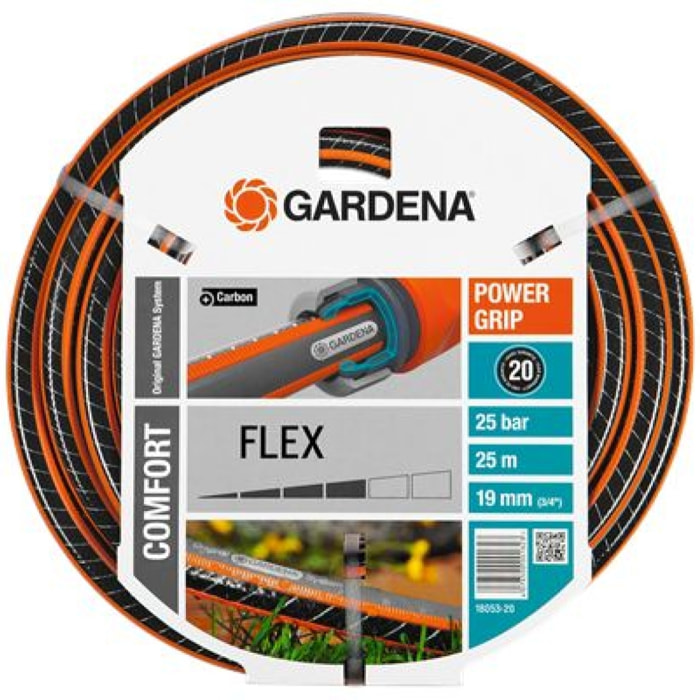 Tuyau GARDENA PowerGrip Flex Ø19mm L. 25m - 18053-20
