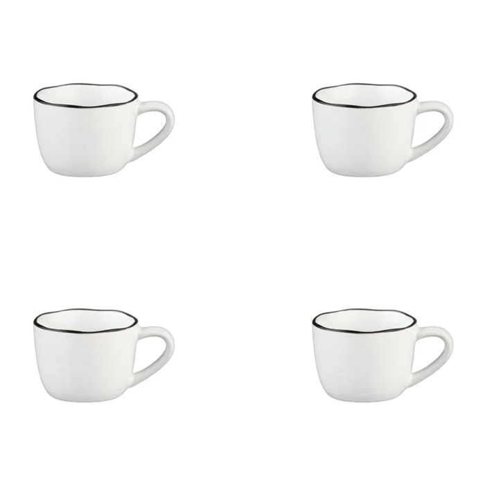 Tasse PURE 12cl - 4 pièces - Blanc Neige
