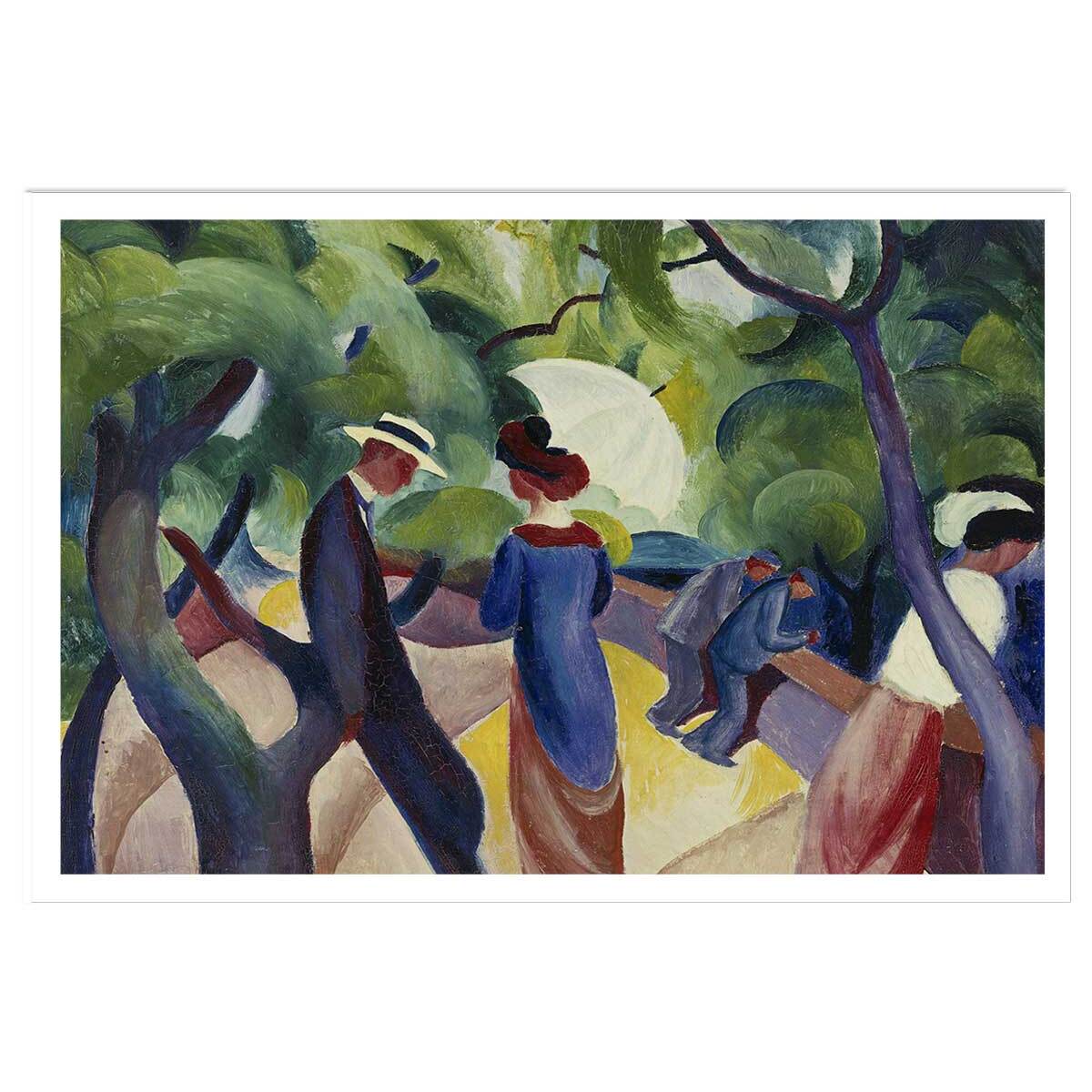 Poster Promenade- Macke August Affiche seule