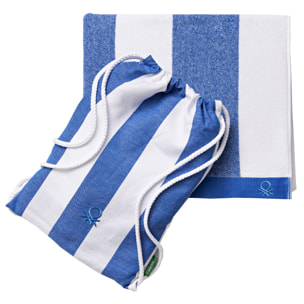 Set 2pc toalla de playa y mochila a juego benetton