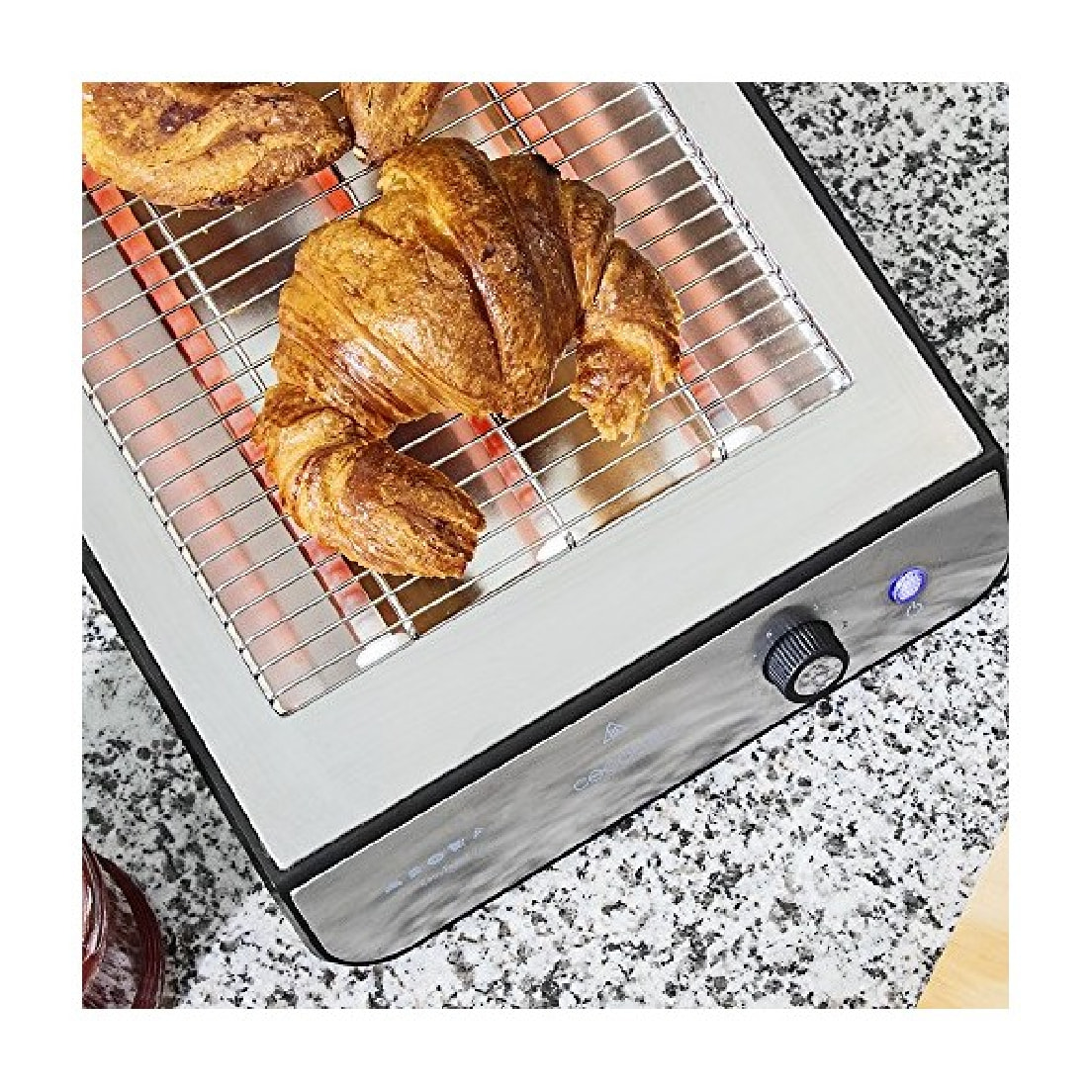 Tostador Plano Horizontal Turbo Easy Toast Inox. 900 W de Potencia en 6 Niveles,